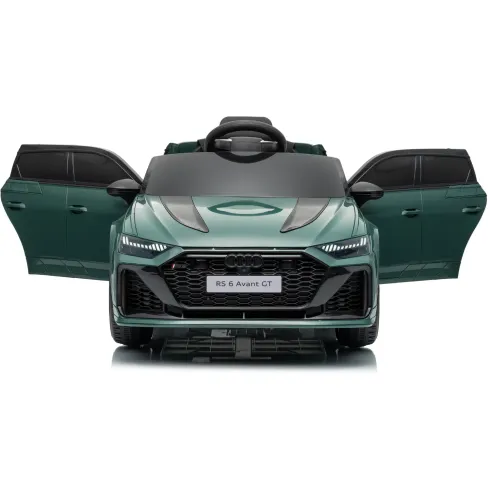 Auto Elettrica Bambini Audi RS6 GT Verde 12V con LED Radiocomando