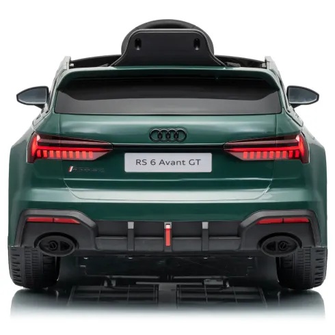 Auto Elettrica Bambini Audi RS6 GT Verde 12V con LED Radiocomando