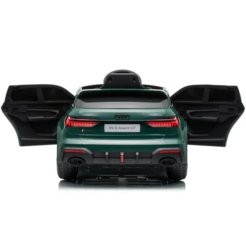 Auto Elettrica Bambini Audi RS6 GT Verde 12V con LED Radiocomando