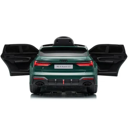 Auto Elettrica Bambini Audi RS6 GT Verde 12V con LED Radiocomando