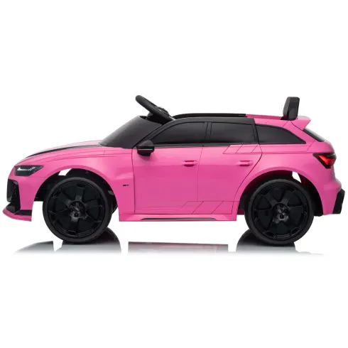Auto Elettrica Bambini Audi RS6 GT Rosa 12V con LED Radiocomando