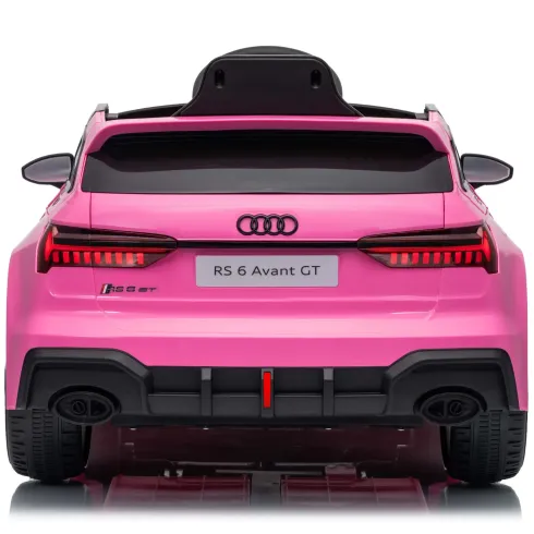 Auto Elettrica Bambini Audi RS6 GT Rosa 12V con LED Radiocomando