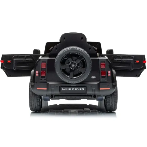 Defender Small Macchina Elettrica per Bambini 12V Nero MP3 Luci LED