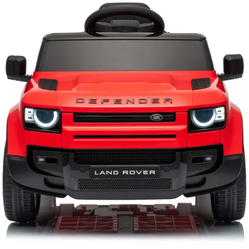 Defender Small Macchina Elettrica per Bambini 12V Rosso MP3 Luci LED