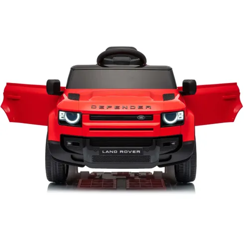 Defender Small Macchina Elettrica per Bambini 12V Rosso MP3 Luci LED