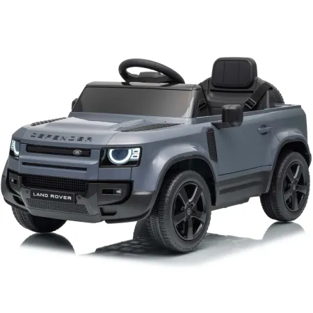 Defender Small Macchina Elettrica per Bambini 12V Grigio MP3 Luci LED