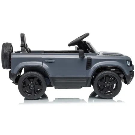 Defender Small Macchina Elettrica per Bambini 12V Grigio MP3 Luci LED