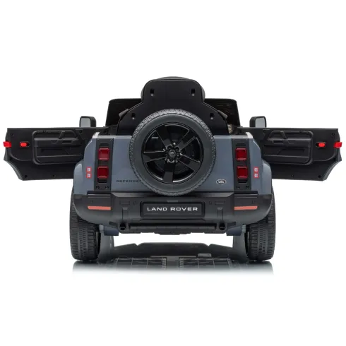 Defender Small Macchina Elettrica per Bambini 12V Grigio MP3 Luci LED