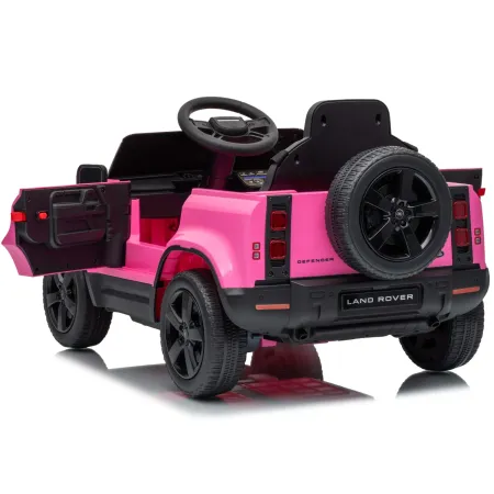 Defender Small Macchina Elettrica per Bambini 12V Rosa MP3 Luci LED