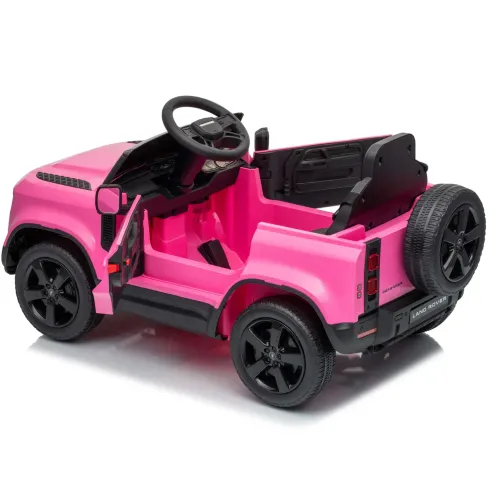 Defender Small Macchina Elettrica per Bambini 12V Rosa MP3 Luci LED