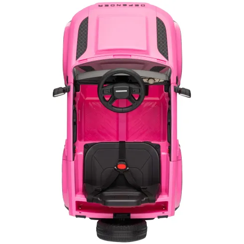 Defender Small Macchina Elettrica per Bambini 12V Rosa MP3 Luci LED