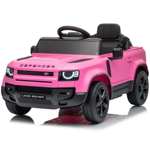 Defender Small Macchina Elettrica per Bambini 12V Rosa MP3 Luci LED