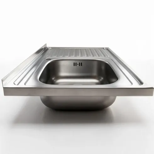 Lavandino Lavello da Cucina 80x50 cm 1 vasca con Gocciolatoio Destro
