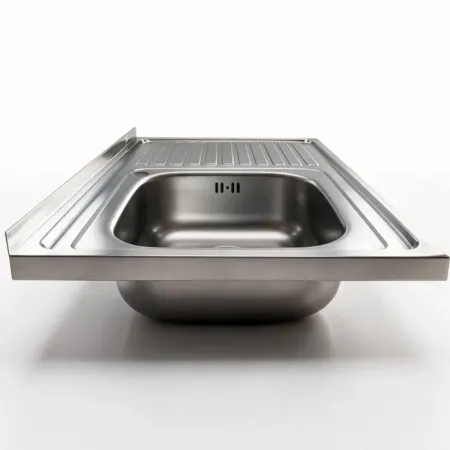 Lavandino Lavello da Cucina 80x50 cm 1 vasca con Gocciolatoio Destro