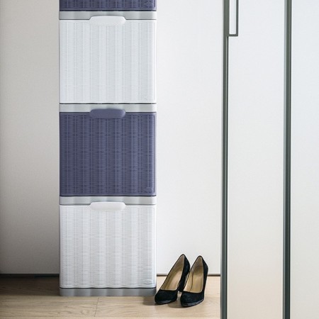 Scarpiera in Plastica Modulare Slim Salvaspazio Armadio Mobile Porta Scarpe 