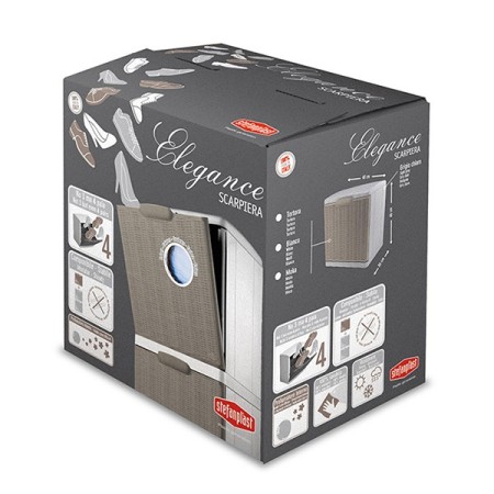 Scarpiera in Plastica Modulare Slim Salvaspazio Armadio Mobile Porta Scarpe 