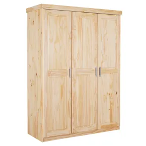 Armadio tre 3 Ante in Legno Appendiabiti Mobile Guardaroba per Camera da Letto | BricoShop24