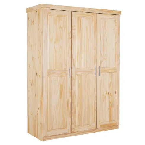 Armadio tre 3 Ante in Legno Appendiabiti Mobile Guardaroba per Camera da Letto | BricoShop24