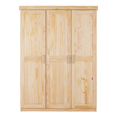 Armadio tre 3 Ante in Legno Appendiabiti Mobile Guardaroba per Camera da Letto | BricoShop24