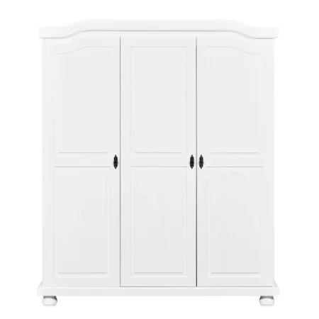 Armadio a 3 Ante Bianco Legno Appendiabiti Mobile Camera Letto Cabina Guardaroba | BricoShop24