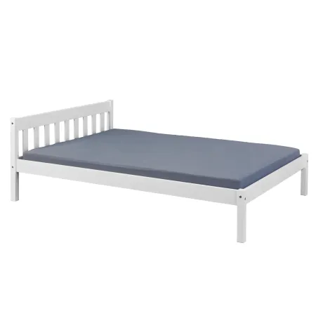 Struttura Letto alla Francese 140x200 Bianco una Piazza e Mezza Cameretta Bimbi | BricoShop24