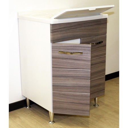 Lavatoio in Resina 60x50 Mobile 2 Ante Lavanderia Vasca Tavola Lavapanni Pilozzo