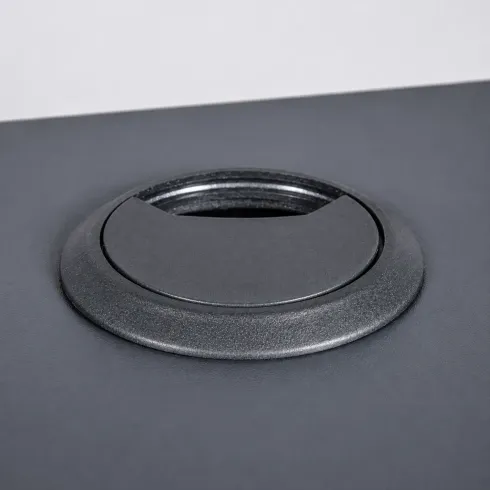 Tavolo Scrivania da Gaming Grande Grigia Porta Pc Ufficio per Gamer