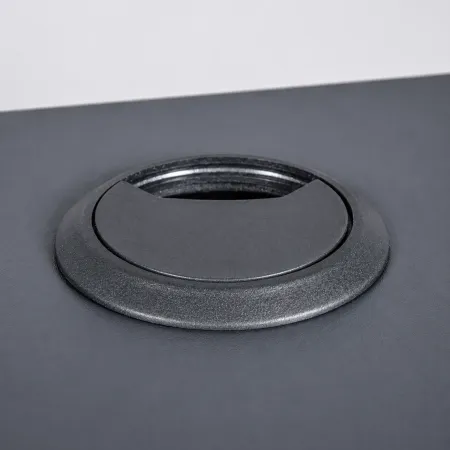 Tavolo Scrivania da Gaming Grande Grigia Porta Pc Ufficio per Gamer