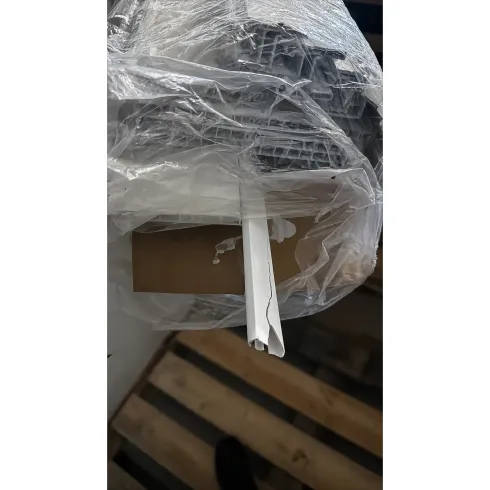 Outlet Porta a Soffietto 83x214 cm PVC Bianco Maniglia ABS Riducibile