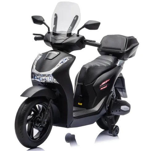 Scooter Elettrico Honda SH125 M 12V Moto per Bambini Nero con Baule