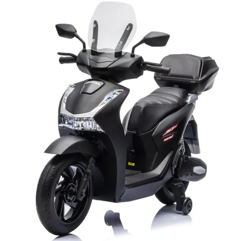 Scooter Elettrico Honda SH125 M 12V Moto per Bambini Nero con Baule
