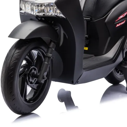 Scooter Elettrico Honda SH125 M 12V Moto per Bambini Nero con Baule