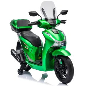 Scooter Elettrico Honda SH125 M 12V Moto per Bambini Verde con Baule