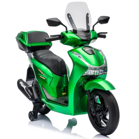 Scooter Elettrico Honda SH125 M 12V Moto per Bambini Verde con Baule