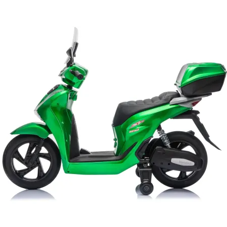 Scooter Elettrico Honda SH125 M 12V Moto per Bambini Verde con Baule