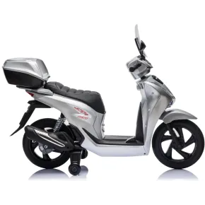 Scooter Elettrico Honda SH125 M 12V Moto per Bambini Grigio con Baule 2