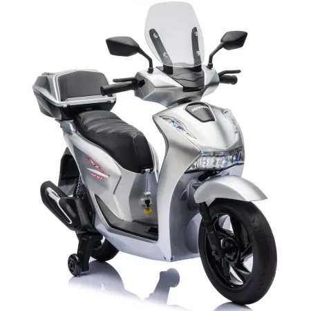 Scooter Elettrico Honda SH125 M 12V Moto per Bambini Grigio con Baule