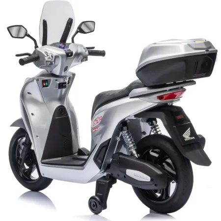 Scooter Elettrico Honda SH125 M 12V Moto per Bambini Grigio con Baule