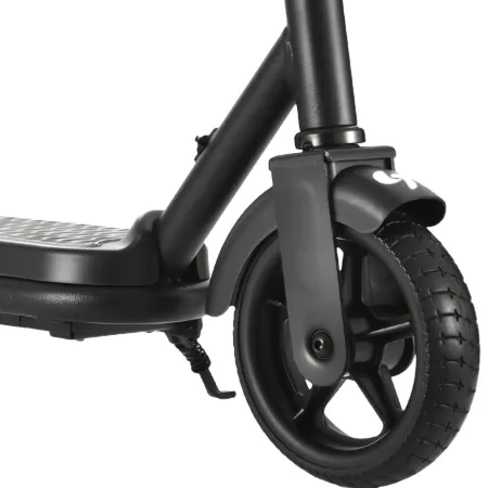 Monopattino Elettrico 24V per Bambini Nero Pieghevole 3 Velocità LED