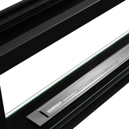 Camino Bioetanolo Bifacciale da Incasso 120x15x40 cm 3 kW Nero