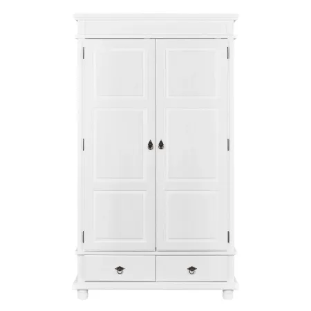 Armadio 2 Ante 2 Cassetti h 200 Bianco Ripiani Cassetti Mobile Cabina Guardaroba
