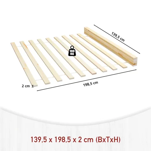 Doghe in Legno per Struttura Letto 140x200 140x190 una piazza e mezza Cameretta | BricoShop24