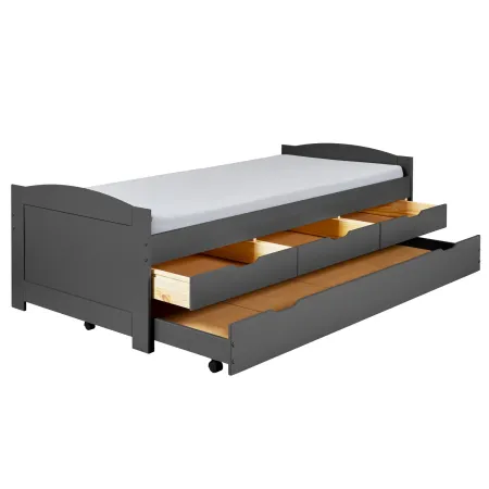 Divano Letto 2 Letti Singoli a Doghe 90x200 con Cassetti Contenitore Estraibile | BricoShop24