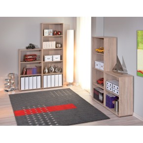 Libreria in Legno 60 Rovere Moderna Alta Bassa Stretta Scaffali Ripiani Ufficio 2