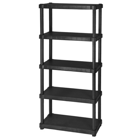 Scaffali in Resina 5 Ripiani 80x30 Plastica da Interno Esterno Garage Magazzino