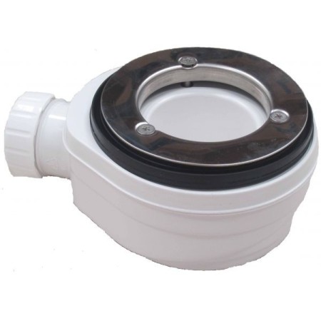 Piatto Doccia Slim Effetto Pietra Angolare Piletta Filo Pavimento Marmoresina