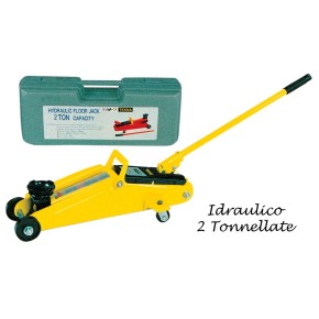 Cric Idraulico a Carrello Professionale Sollevatore per Auto Martinetto Officina