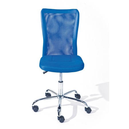 Sedia Ufficio Ruote Scrivania Cameretta Poltrona Girevole Arredo da Camera Blu